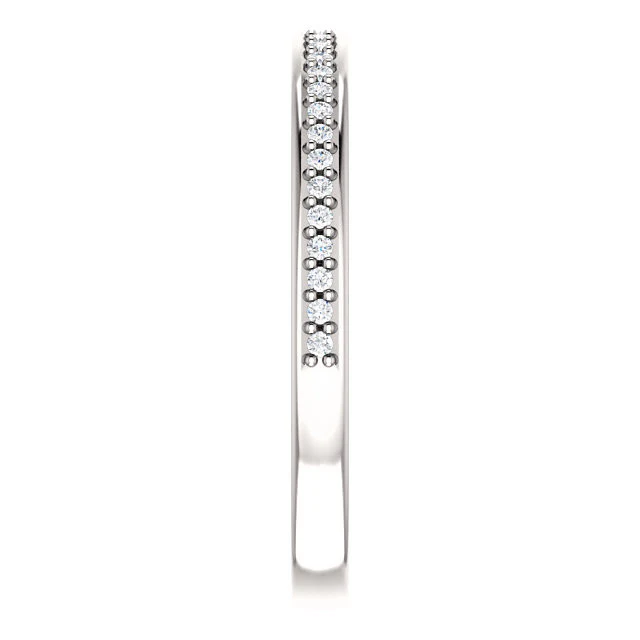 Cubic Zirconia Anniversary Ring Band, Style 03-86 (0.15 TCW Round Prong) - Image 10