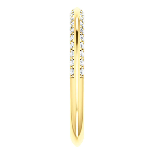 Cubic Zirconia Anniversary Ring Band, Style 121-811 Round Pave (0.25 TCW) - Image 13