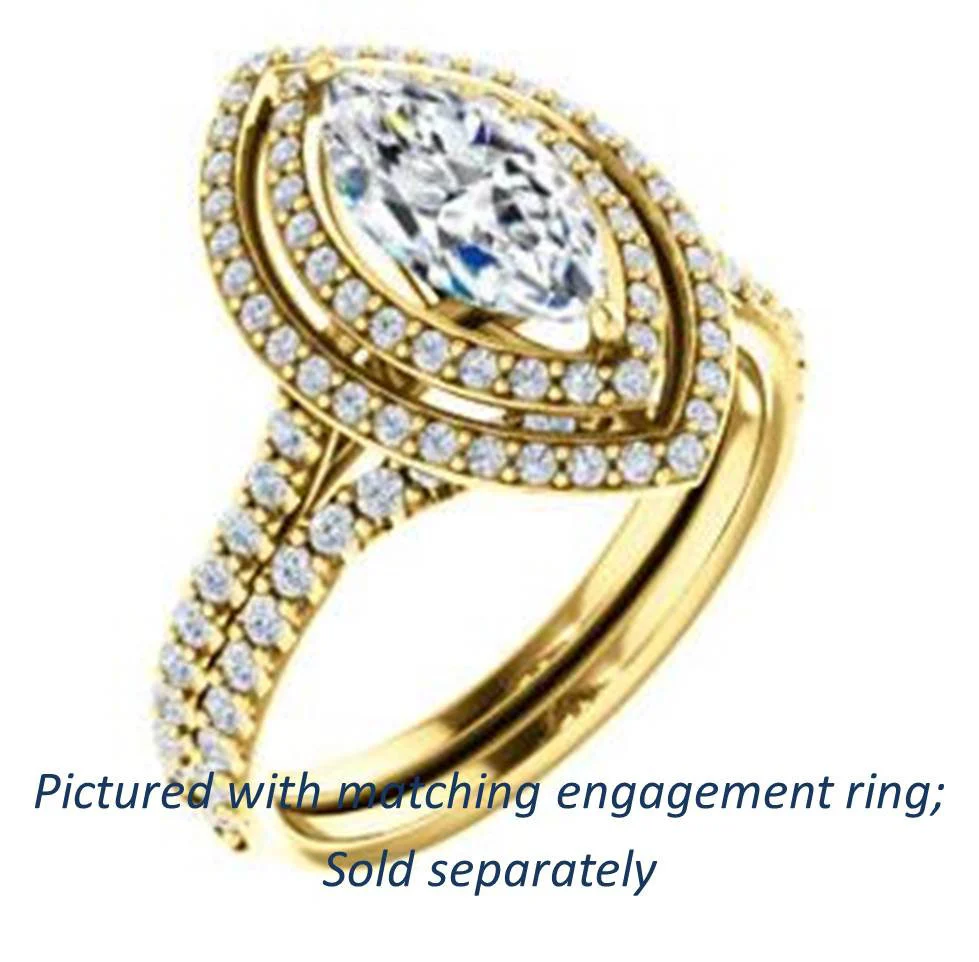 Cubic Zirconia Anniversary Ring Band, Style 122-14 (Alisa Matching Band) - Image 12