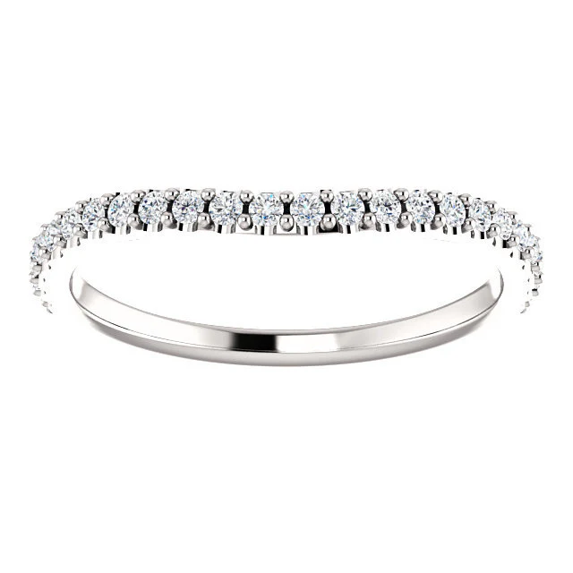 Cubic Zirconia Anniversary Ring Band, Style 122-14 (Alisa Matching Band) - Image 4