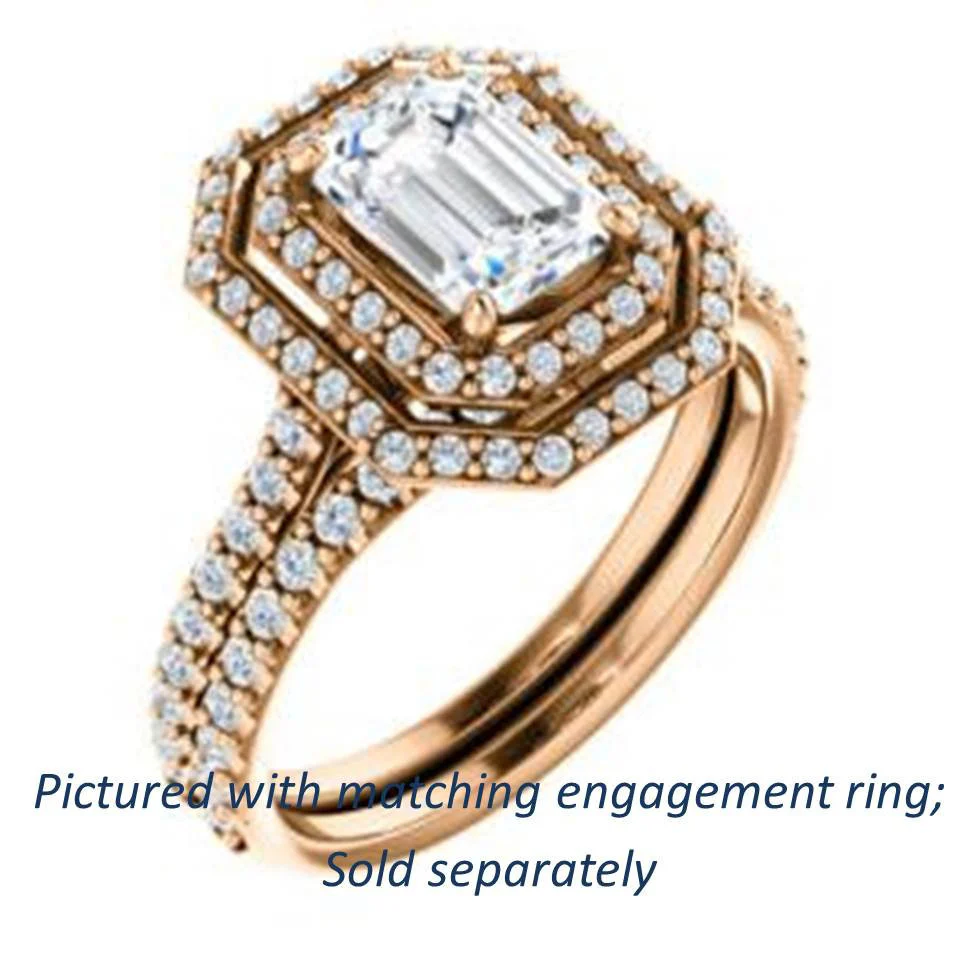 Cubic Zirconia Anniversary Ring Band, Style 122-14 (Alisa Matching Band) - Image 8
