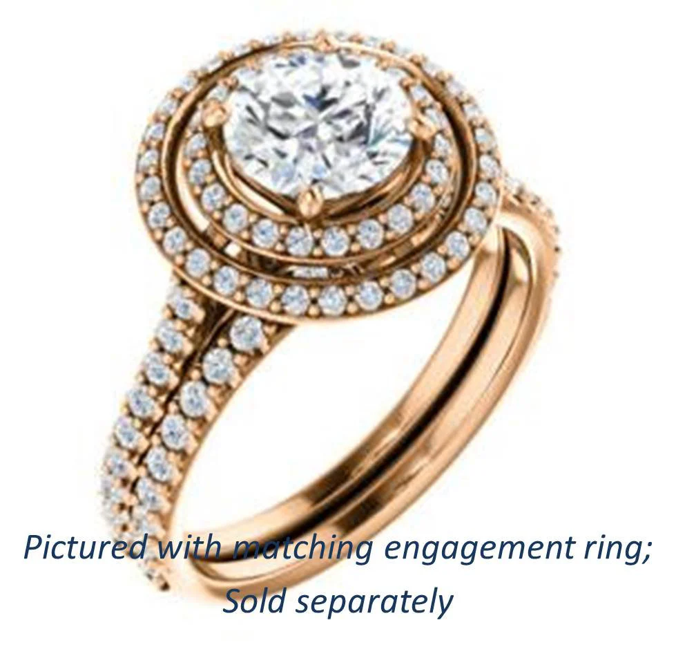 Cubic Zirconia Anniversary Ring Band, Style 122-14 (Alisa Matching Band) - Image 9