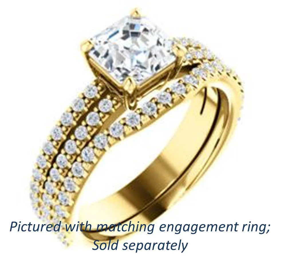 Cubic Zirconia Anniversary Ring Band, Style 122-142 (Kathryn Matching Band) - Image 10