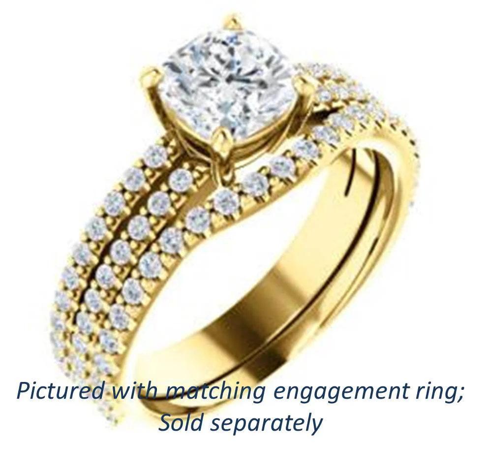 Cubic Zirconia Anniversary Ring Band, Style 122-142 (Kathryn Matching Band) - Image 11