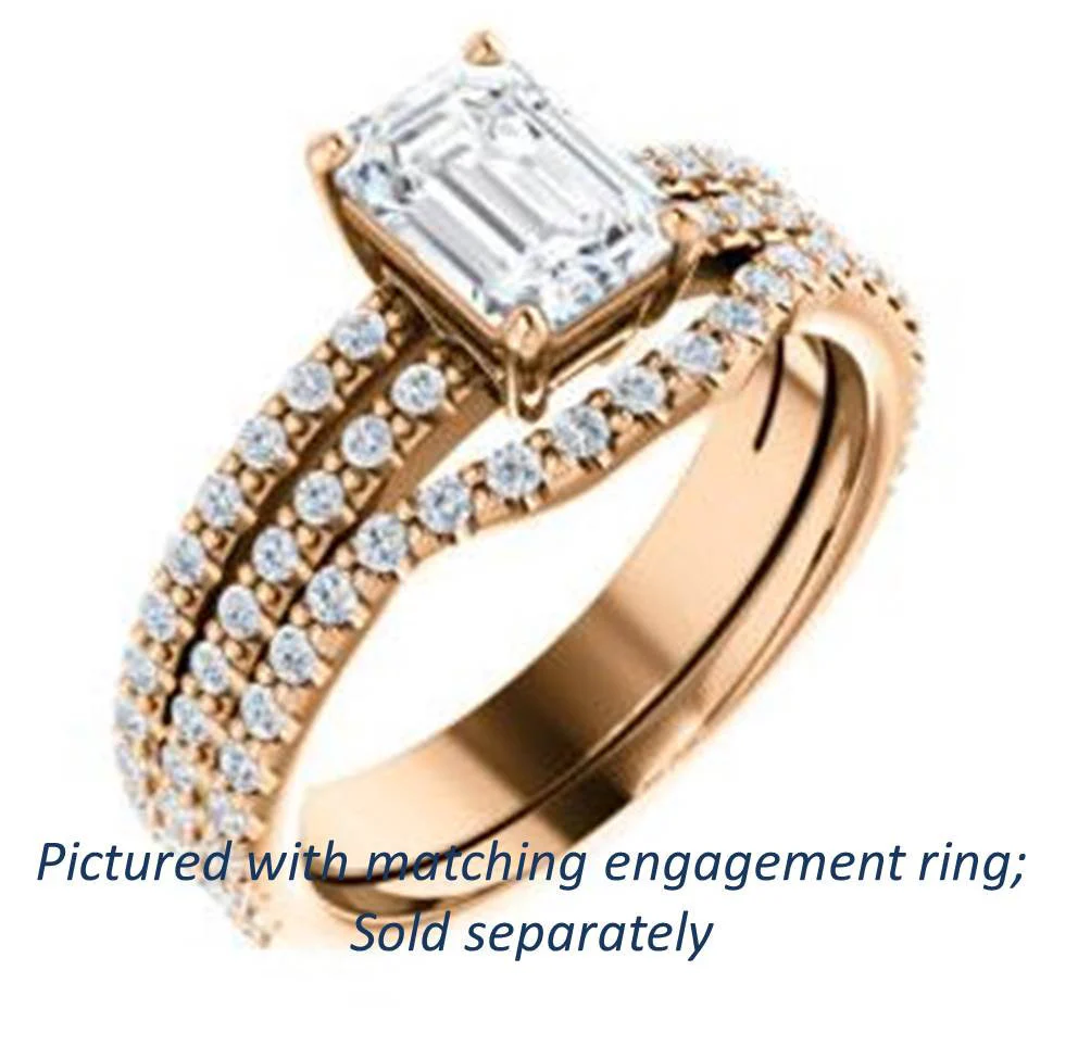 Cubic Zirconia Anniversary Ring Band, Style 122-142 (Kathryn Matching Band) - Image 12
