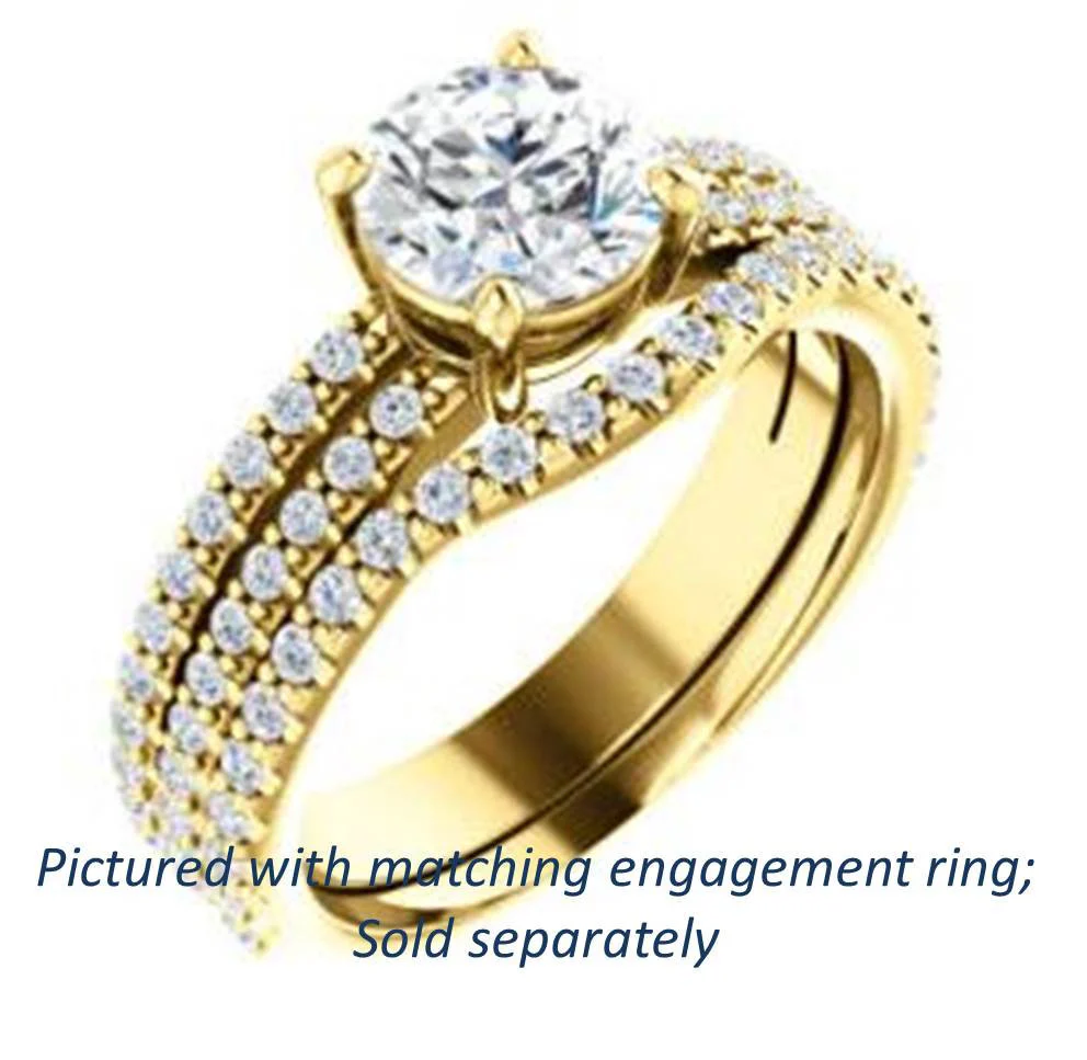 Cubic Zirconia Anniversary Ring Band, Style 122-142 (Kathryn Matching Band) - Image 14