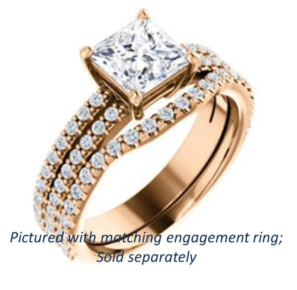 Cubic Zirconia Anniversary Ring Band, Style 122-142 (Kathryn Matching Band) - Image 15