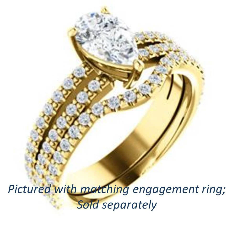 Cubic Zirconia Anniversary Ring Band, Style 122-142 (Kathryn Matching Band) - Image 16