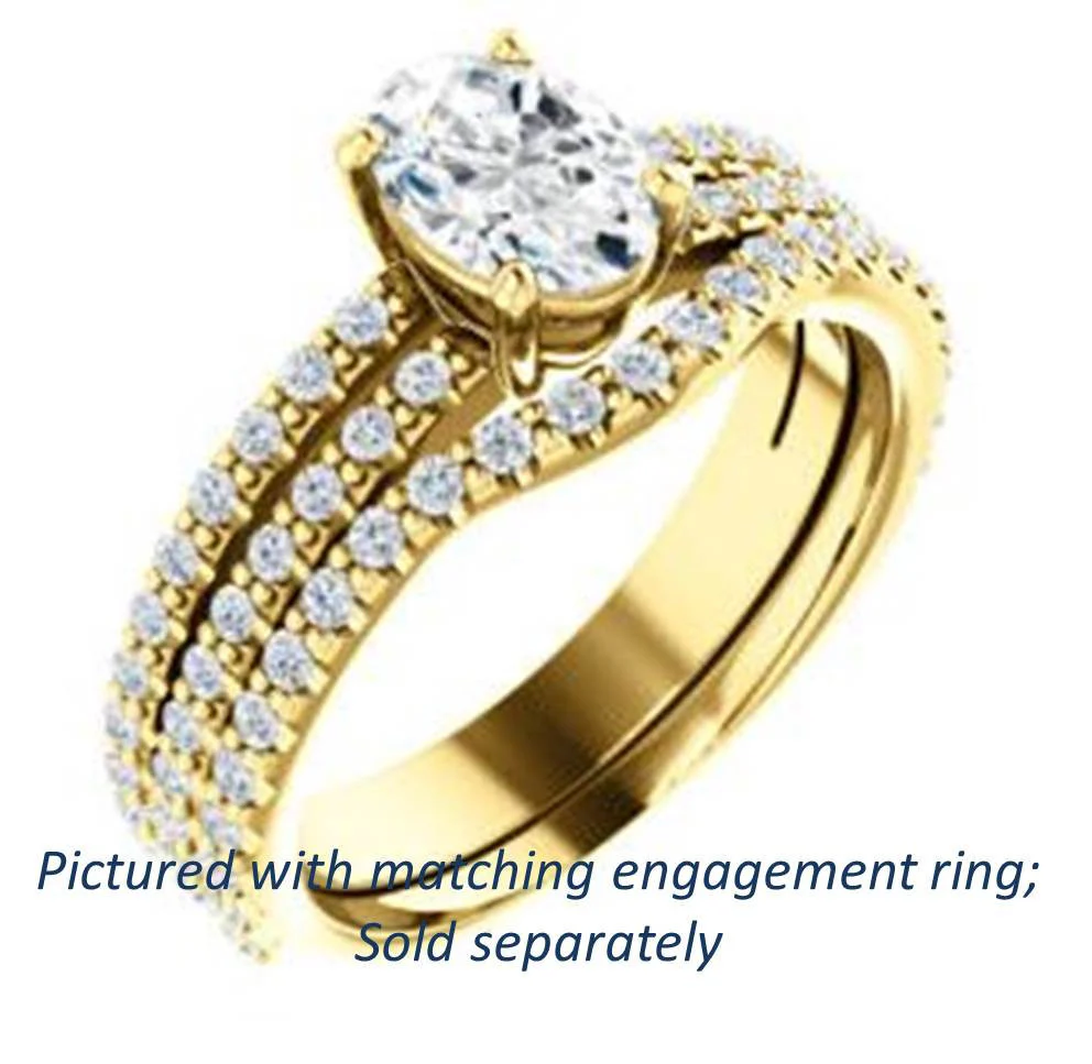 Cubic Zirconia Anniversary Ring Band, Style 122-142 (Kathryn Matching Band) - Image 17