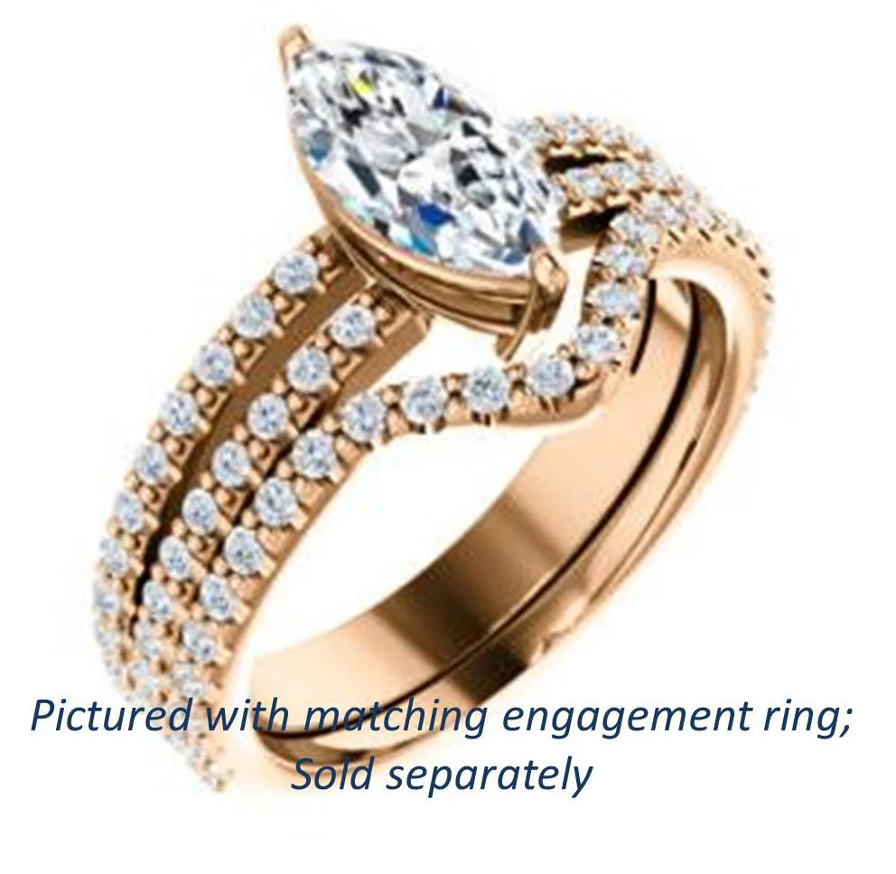 Cubic Zirconia Anniversary Ring Band, Style 122-142 (Kathryn Matching Band) - Image 18