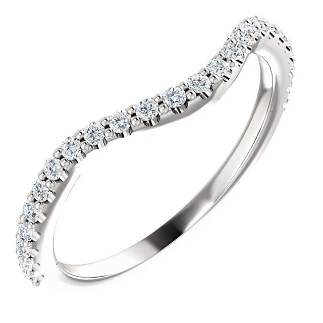 Cubic Zirconia Anniversary Ring Band, Style 122-142 (Kathryn Matching Band) - Image 3