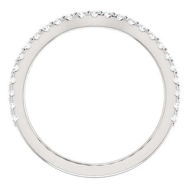 Cubic Zirconia Anniversary Ring Band, Style 122-142 (Kathryn Matching Band) - Image 4
