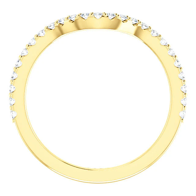 Cubic Zirconia Anniversary Ring Band, Style 122-142 (Kathryn Matching Band) - Image 7