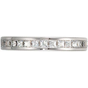 Cubic Zirconia Anniversary Ring Band, Style 121-593 (1.02 TCW Princess Channel) - Image 4