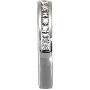 Cubic Zirconia Anniversary Ring Band, Style 121-593 (1.02 TCW Princess Channel) - Image 5
