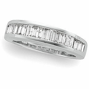 A Cubic Zirconia Anniversary Ring Band, Style 05-06 (1.50 TCW Baguette Channel) - Image 3