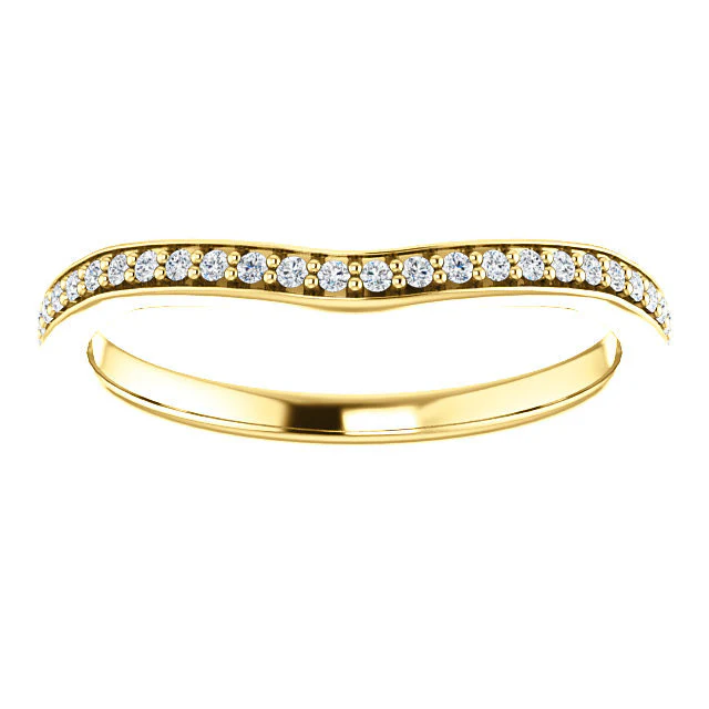 CZ Wedding Set, Style 038 feat The Rosalyn engagement ring (Customizable Round Channel) - Image 13