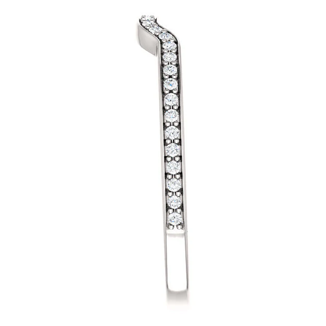 CZ Wedding Set, Style 03-92 feat The Catherine Engagement Ring (Customizable Vented Prong Accents) - Image 12