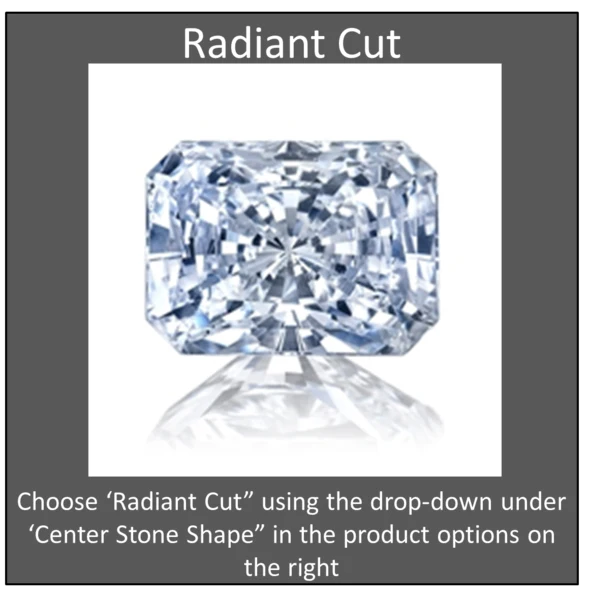 CZ Wedding Set, feat The Monique (Customizable Halo-Style) - Image 30