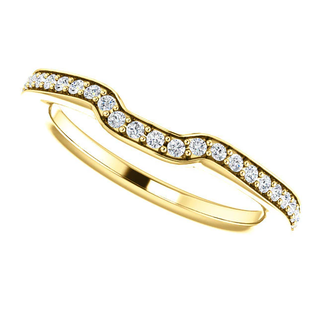 CZ Wedding Set, Style 04-24 feat The Katie engagement Ring (Customizable Bar Setting with Round Prong Accents) - Image 13