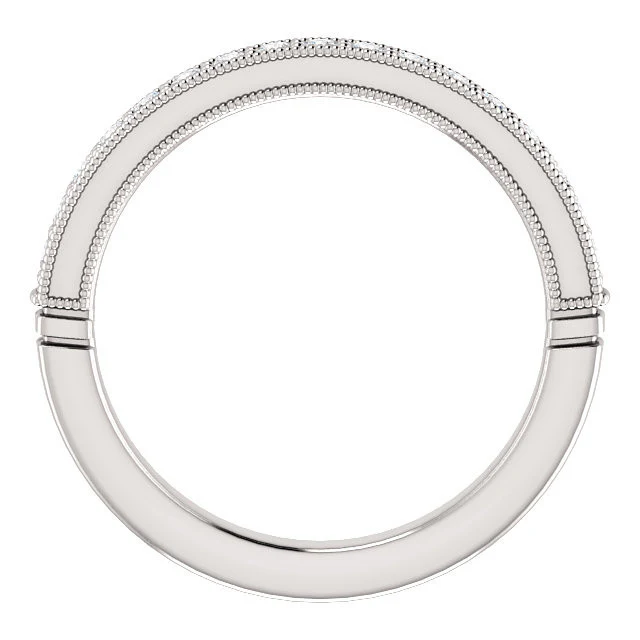 CZ Wedding Set, Style 04-50 feat The Claudia Jeanine Engagement Ring (Customizable Round Pave) - Image 7