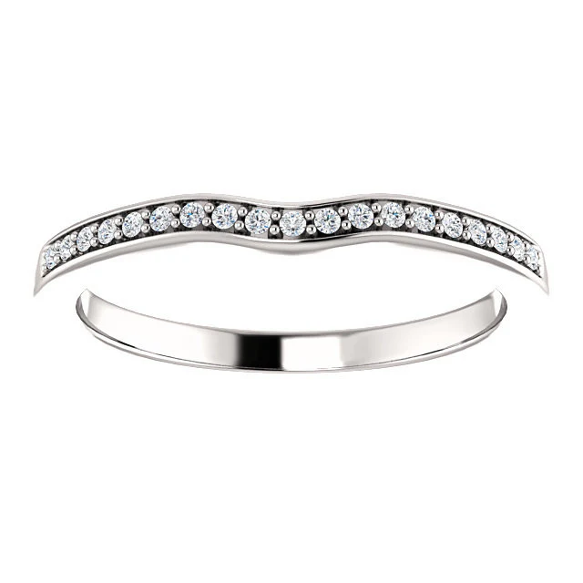 CZ Wedding Set, Style 05-37 feat The Rachelle engagement ring (Customizable Round Prong) - Image 13