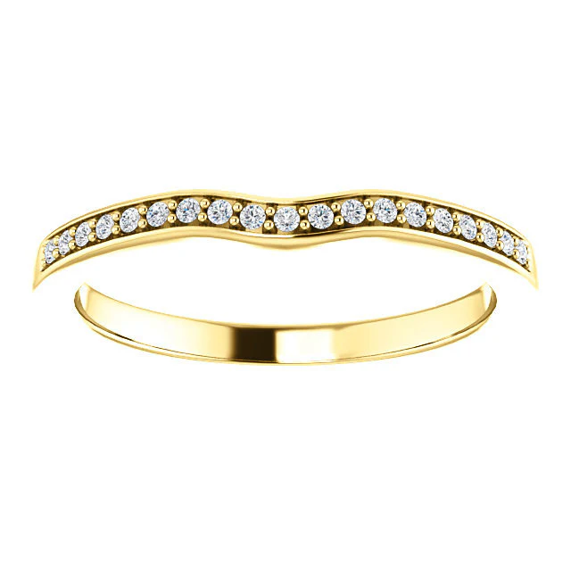 CZ Wedding Set, Style 05-37 feat The Rachelle engagement ring (Customizable Round Prong) - Image 14