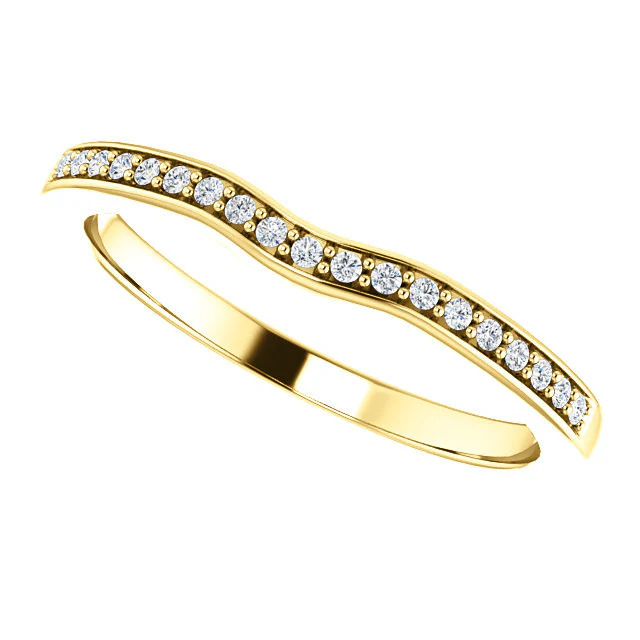CZ Wedding Set, Style 05-37 feat The Rachelle engagement ring (Customizable Round Prong) - Image 20