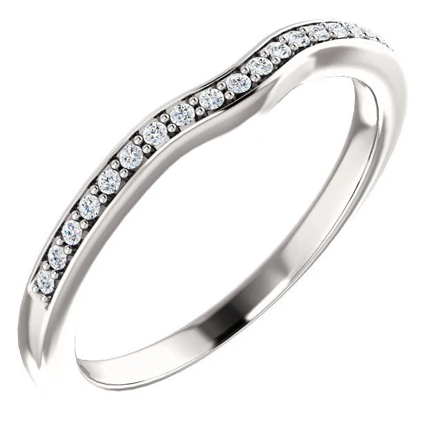 CZ Wedding Set, Style 05-37 feat The Rachelle engagement ring (Customizable Round Prong) - Image 8