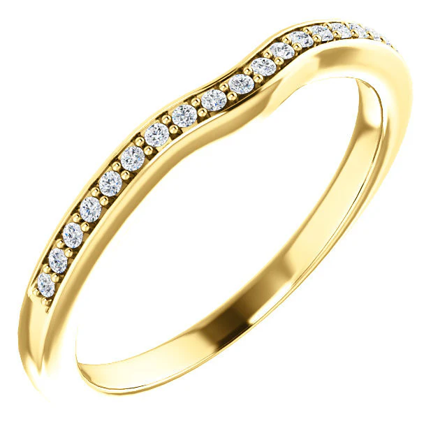 CZ Wedding Set, Style 05-37 feat The Rachelle engagement ring (Customizable Round Prong) - Image 9