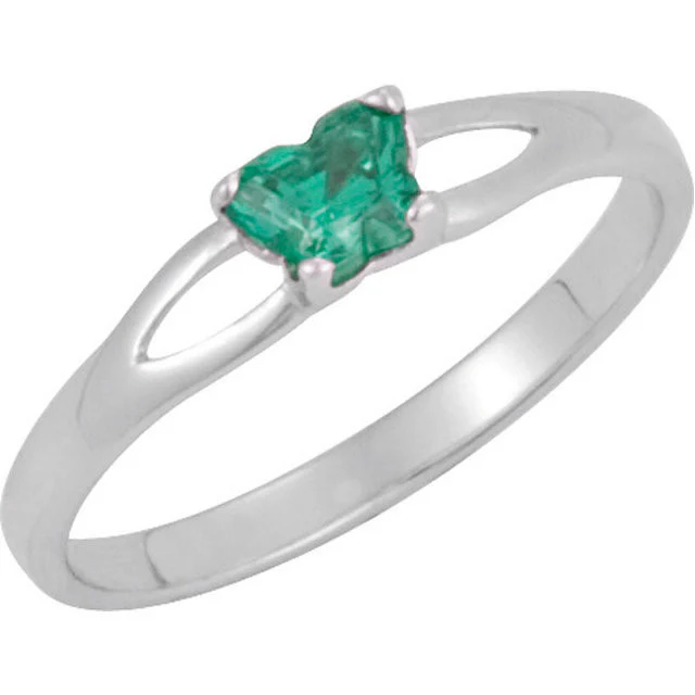 Cubic Zirconia Birthstone Ring- Customizable Butterfly Shaped CZ Birthstone Setting - Image 14
