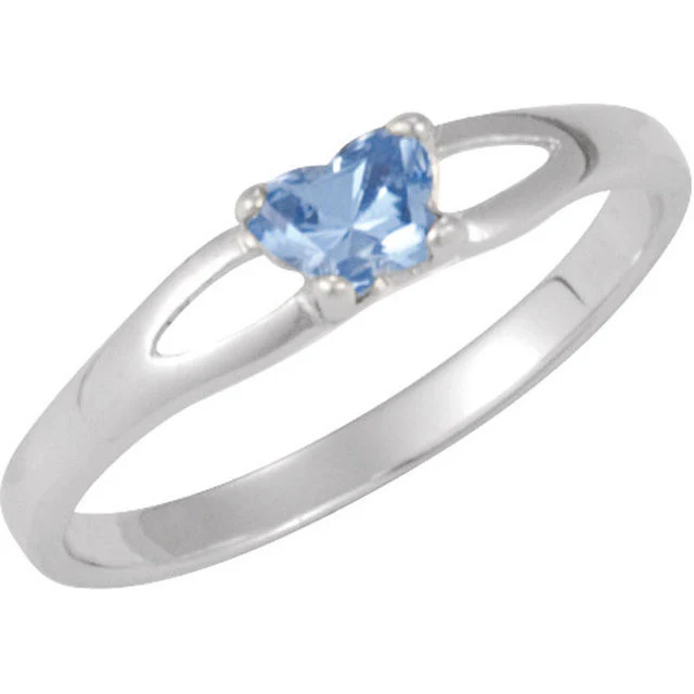 Cubic Zirconia Birthstone Ring- Customizable Butterfly Shaped CZ Birthstone Setting - Image 22