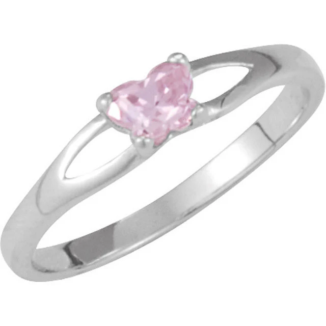 Cubic Zirconia Birthstone Ring- Customizable Butterfly Shaped CZ Birthstone Setting - Image 24