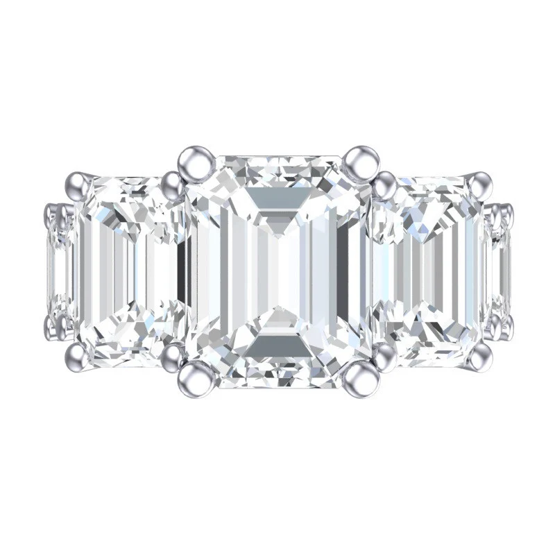 Cubic Zirconia Engagement Ring- 10.75 TCW Celebrity Replica Ciara's Ring - Image 8