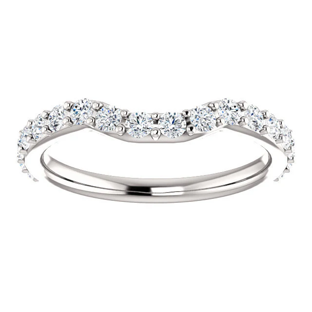Cubic Zirconia Anniversary Ring Band, Style 122-189 (Chandita Matching Band) - Image 4