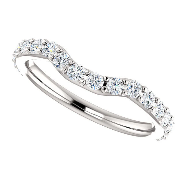 Cubic Zirconia Anniversary Ring Band, Style 122-189 (Chandita Matching Band) - Image 6