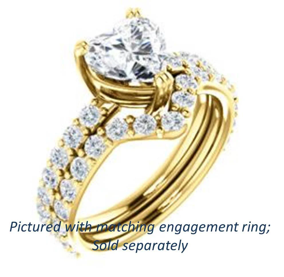 Cubic Zirconia Anniversary Ring Band, Style 122-189 (Chandita Matching Band) - Image 7