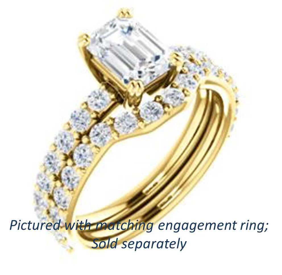 Cubic Zirconia Anniversary Ring Band, Style 122-189 (Chandita Matching Band) - Image 8