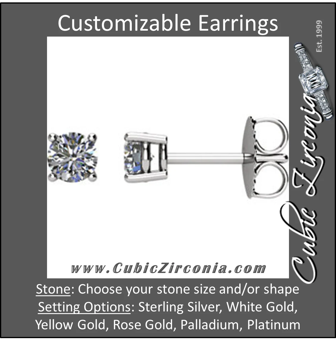 Best Selling Earrings Round Cut Studs Specials