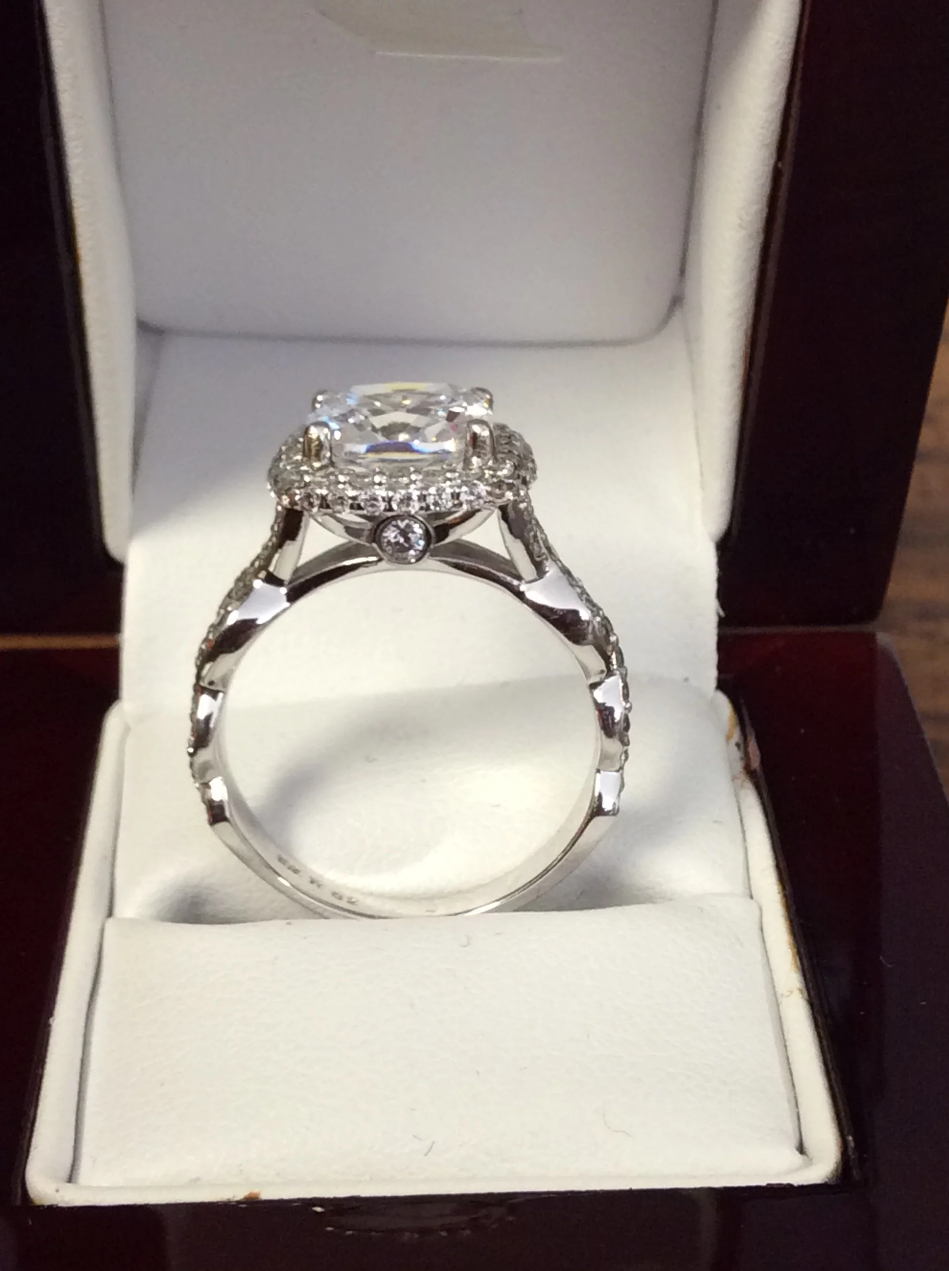 Cubic Zirconia Engagement Ring- 4.15 TCW Celebrity Replica Kaitlyn Bristowe's Ring - Image 8