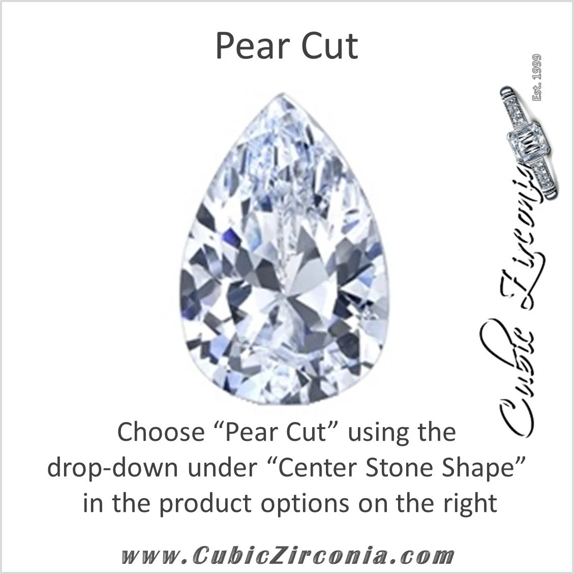 Cubic Zirconia Engagement Ring- The Abby (Customizable Tapered Band Solitaire) - Image 11