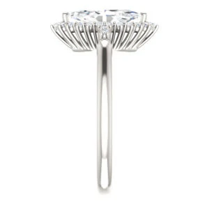 Cubic Zirconia Engagement Ring- The Amy Kiara (Customizable Marquise Cut) - Image 5