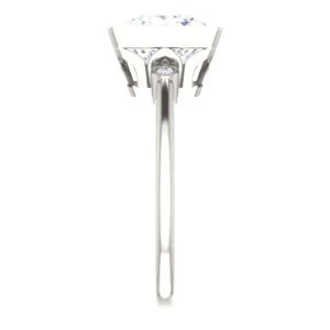 Cubic Zirconia Engagement Ring- The Analise (Customizable Princess Cut) - Image 5