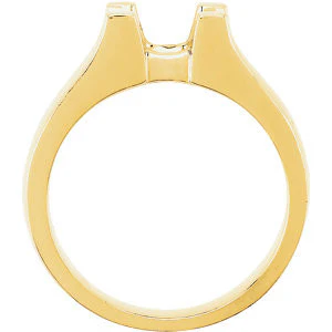 Cubic Zirconia Engagement Ring- The Bonnie (0.25-1.00 Carat Round or Asccher Cut Wide Prong Solitaire) - Image 4