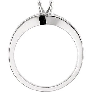 Cubic Zirconia Engagement Ring- The Jana (Customizable 9-stone Round Channel) - Image 3