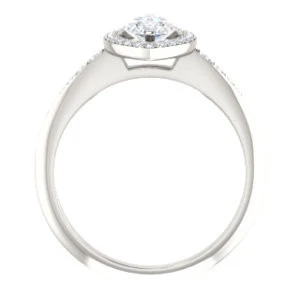 Cubic Zirconia Engagement Ring- The Maxine (Customizable Marquise Cut) - Image 3