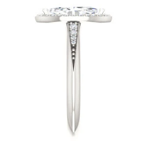 Cubic Zirconia Engagement Ring- The Maxine (Customizable Marquise Cut) - Image 5