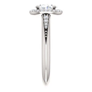 Cubic Zirconia Engagement Ring- The Maxine (Customizable Oval Cut) - Image 11