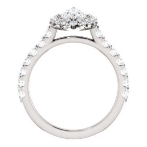 Cubic Zirconia Engagement Ring- The Mckenzie (Customizable Marquise Cut) - Image 3
