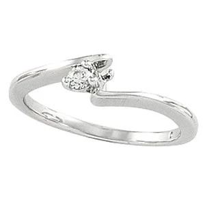 Cubic Zirconia Engagement Ring- The Shamika (Customizable 2-stone Solitaire with Petite Round Accent) - Image 4